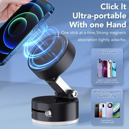 Multi-Surface Magnetic Phone Stand with 360° Rotation